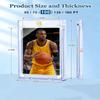 100PT Magnetic Card Holders for Trading Cards, 15ct One Card Touch Holder Baseball Card Thick Protectors Hard Plastic Magnetic Card Case Sports Football Basketball Top Loads for Cards Sleeves view 3