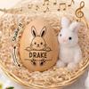 E EntrySanddie Personalized Musical Easter Egg Shaker for Babies, Wooden Egg Shakers with Name, Custom Engraved First Easter Keepsake, Easter Basket Stuffer Baby Gift view 3