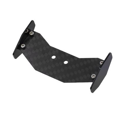 RC Car Parts Compatible with LOSI Micro-B 1/24 RC for Buggy Cars Upgrade Parts Accessories Carbon Fiber Pattern Tail Wing Spoiler #58737