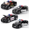 1/36 Metal Diecast Police Car Toy Set,4 Pack Police Pull Back Toy Cars with 3 Opening Doors & 1 Hood Model Boys Cars Toy for Kids Ages 3 4 5 6 7 8 9 10 11 12 Years Old view 1