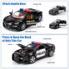 1/36 Metal Diecast Police Car Toy Set,4 Pack Police Pull Back Toy Cars with 3 Opening Doors & 1 Hood Model Boys Cars Toy for Kids Ages 3 4 5 6 7 8 9 10 11 12 Years Old view 4