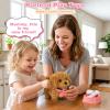 Dreamon 18 Pcs Walking Dog Toy, Realistic Robot Puppy Toddler Girl Toys 3-5 6-8, Build Dog House, Puppy Toys for Kids with Leash & Pet Care, Birthday Gifts for 3 4 5 6 7 8 Year Old Girl Boy view 2