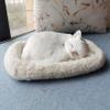 Faticenic Realistic Cat, Interactive Sleeping & Breathing Toy Cat with Mat, Accompanied Furry Stuffed Animals for Kids, Adults, White, Realistic Stuffed Animal, Toy view 1