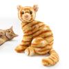 Hideekoog Orange Tabby Cat Plush Toy 9.8 Inch Ginger Kitten Stuffed Animal Cute Kitty Plushie Soft Cozy Buddy Reading Companion Kawaii Aesthetic Room Decor Huggable Feline Friend view 1