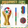 Blueweenly 16'' Large Soccer Piata Trophy Soccer Birthday Party Piata with Stick Blindfold Confetti Sports Event for Football Celebration Fan Party Decorations Photo Prop view 3