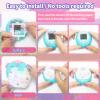 OAJ for Tamagotchi Paradise Case & Transparent Protective PC Clear Case with Paradise-Themed Faceplate and Zoom Dial Stickers, Neck Strap Accessories,All-Arounds Protection (No Device)-Land view 4