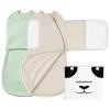 BubblePanda Swaddles for Newborns Rayon Made from Bamboo Silent Velcro view 1