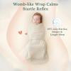 BubblePanda Swaddles for Newborns Rayon Made from Bamboo Silent Velcro view 3