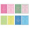 BrightRow 4 Pcs Mahjong Shuffler Cards for Tiles Mixing & Shuffling Portable Mah Jong Accessories Gift Party Supplies Waterproof Rules Printed Mixer 7 x 5 in for Tiles Lover (Pastel,Wave,Striped) view 1