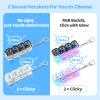 2 Pack Keyboard Fidget Toy Clicky Keyboard Clicker Fidget Keychain Clicky Fidget Toys for Adults, Sensory Toy for Boost Focus & Calm Anxiety at Work, Travel Stress Relief Gifts view 3