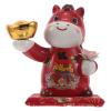 Red Ceramic Horse Piggy Bank for Boys and Girls, Cute Animal Money Bank Desktop Decoration Small Saving Pot for Cash and Coins view 1