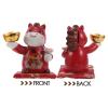 Red Ceramic Horse Piggy Bank for Boys and Girls, Cute Animal Money Bank Desktop Decoration Small Saving Pot for Cash and Coins view 4