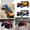 AMZSTAR 6.10inch/155mm Wheelbase Shell ABS Hardtop Body Kit Replacement Part for TRX4M Bronco Defender AX8560 1/18 RC Crawler Chassis (Silver Gray) view 2