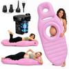 Inflatable Pregnancy Pillow, Full Body Ergonomic Maternity Air Bed with Belly Space for Prone Comfort & Better Sleep, Back & Hip Relief, Ideal for Bedroom, Living Room, Pool, Massage & Spa (Pink) view 1