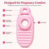 Inflatable Pregnancy Pillow, Full Body Ergonomic Maternity Air Bed with Belly Space for Prone Comfort & Better Sleep, Back & Hip Relief, Ideal for Bedroom, Living Room, Pool, Massage & Spa (Pink) view 2