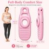Inflatable Pregnancy Pillow, Full Body Ergonomic Maternity Air Bed with Belly Space for Prone Comfort & Better Sleep, Back & Hip Relief, Ideal for Bedroom, Living Room, Pool, Massage & Spa (Pink) view 3