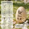 Custom Musical Easter Egg Shaker 2026 Engraved Wooden Easter Eggs Easter Basket Stuffers Personalized Easter Decor Gifts for Boys Girls (Custom Egg shakers - 1) view 2