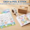 1000PCS Dental Stickers 1 inch Tooth Stickers for Kids Children Teeth Fairy Reward Schools Teachers Gift Round Cute Decals (Color + White) view 4