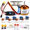 DIY RC Airplane Kit A2212 KV2200 Motor, 30A ESC, 4 Servos, 2 Propellers view 1