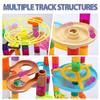 EagleStone 30 Glow in the Dark Marbles Marble Run Building Kit view 2