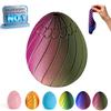 Twisty Fidget Egg, 3D Printed Slippery Egg Fidget, Easter Eggs SpinnerToys for Adults, Easter Basket Stuffers, Smooth Rotating Stress Relief Eggs Puzzle Desk Toy, Party Favors Gifts(Mix2,Medium) view 1
