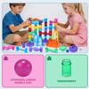 EagleStone Transparent Marble Run with 15 Glow in the Dark Glass Marbles view 3