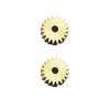 2-Pack Brass Servo Gears - 15T, 20T, and 25T Options, Modulus 0.5 and 0.8, for RC Models, Robots, and Small Rudder Wheels(0.5M 20T) view 1