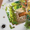 TangMosaic Puzzles for Adults 1000 Pieces, Jigsaw Puzzle for Adults, Fun Challenging Puzzle, Sunny Summer Patio Puzzles Game, Interlock Perfectly No Dust, Gifts for Easter Mothers Day view 2