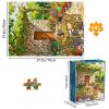 TangMosaic Puzzles for Adults 1000 Pieces, Jigsaw Puzzle for Adults, Fun Challenging Puzzle, Sunny Summer Patio Puzzles Game, Interlock Perfectly No Dust, Gifts for Easter Mothers Day view 3