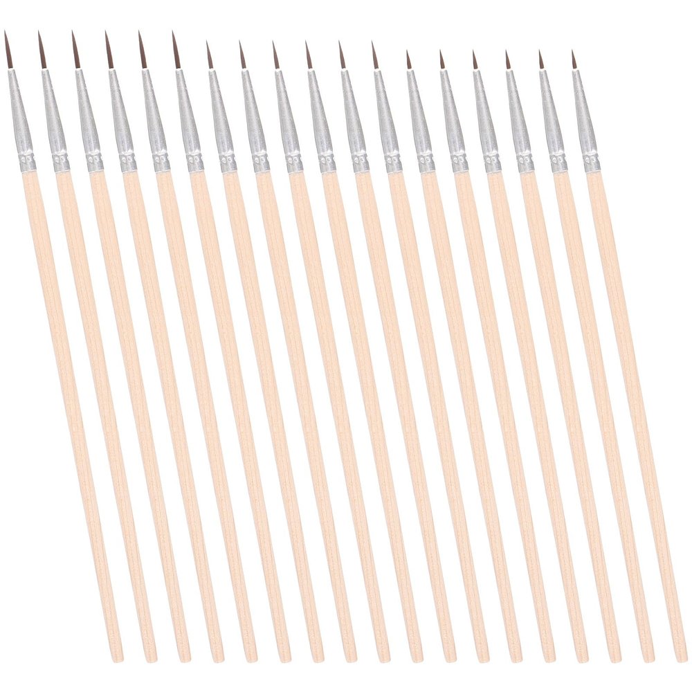 Alasum 60pcs Fine Detail Paint Brush Set for Artists and Students, Nylon Hair Watercolor and Oil Painting Brushes with Wood Handles and Aluminum Ferrules, Miniature and Medium Sizes