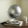 10" Silver World Globe with Rotating Stainless Steel Stand for Adults - Elegant Adult Bookcase Decorative Home Desk Table Office Decor Book Shelf & Gifts view 2