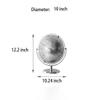 10" Silver World Globe with Rotating Stainless Steel Stand for Adults - Elegant Adult Bookcase Decorative Home Desk Table Office Decor Book Shelf & Gifts view 3