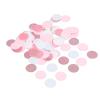 100g Pink White Rose Gold Glitter, Biodegradable Party Table Decoration for Bridal Baby Shower Wedding Birthday Cupcake Cake Topper (Circle) view 1