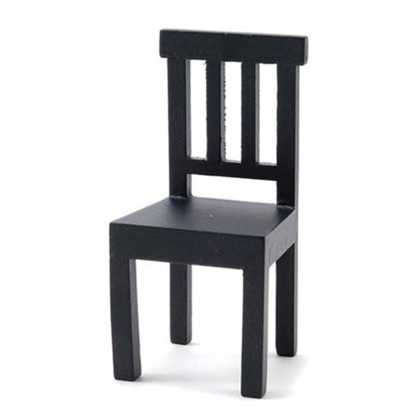 Handley House CLA10924 Benson Chair for Dollhouse Miniature - Black