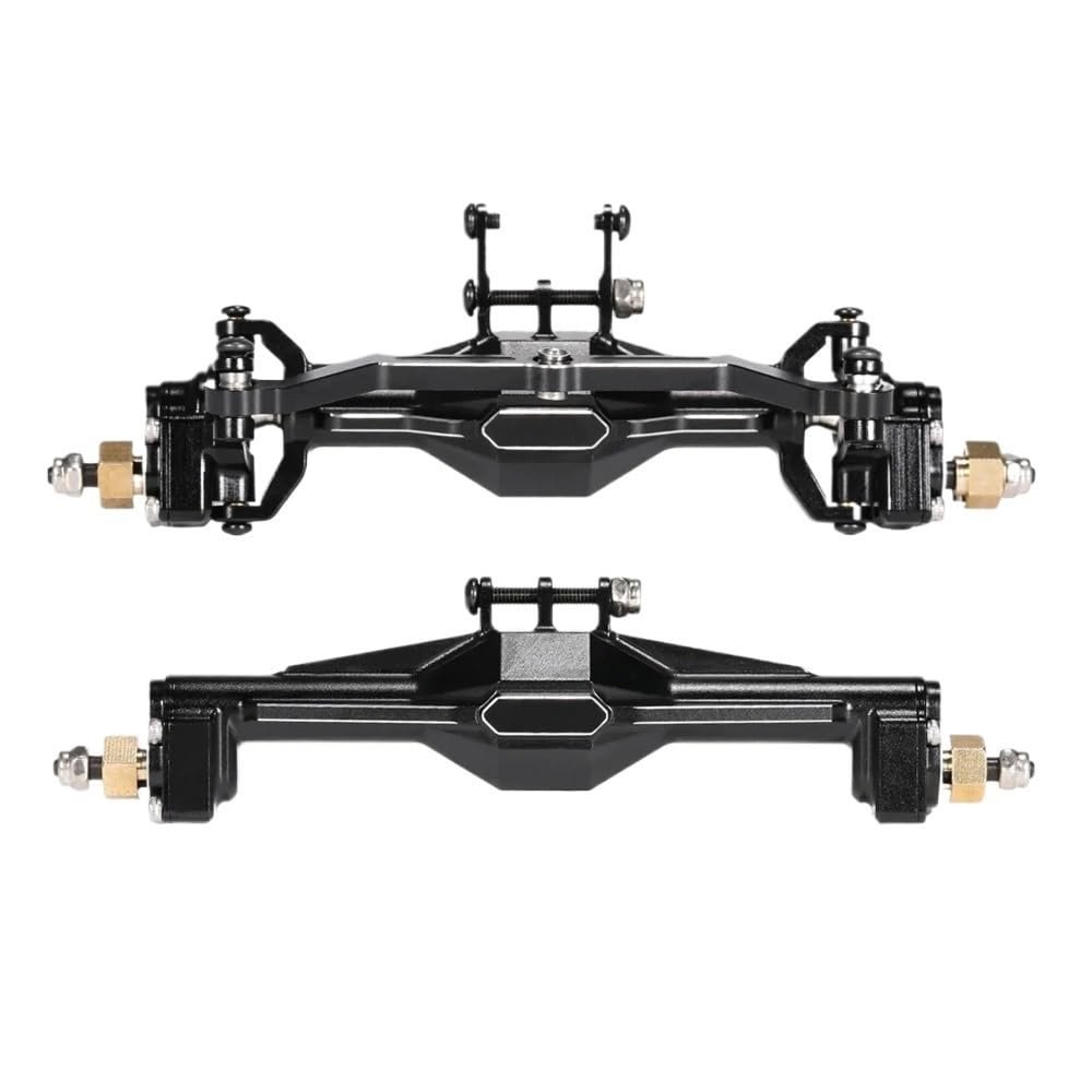 COMODO Aluminum Portal Axle with Steering Link Compatible with 1/18 Scale RC Crawler Chassis for and Bronco Models