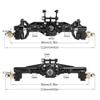 COMODO Aluminum Portal Axle with Steering Link Compatible with 1/18 Scale RC Crawler Chassis for and Bronco Models view 3