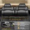 24V 2 Seater Ride On Dump Truck with Electric Dump Bed, Shovel, Toolbox, 4x100W Powerful Motors, Max 4.5Mph, Parent Remote, All-Terrain Tires, Ride on Car for Kids Ages 3-8, 132Lbs Load, Khaki view 4