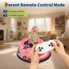 12V Electric Bumper Car for Kids with Remote Control, 360 Spinning Ride On Bumper Cars for Toddlers, Kids Car with LED Lights, Music, Soft Bumper & Safety Belt for Indoor Outdoor Play view 3