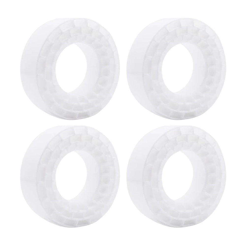 For 95-97mm 1.55" Waterproof Silicone Rubber Tire Insert Foam RC Car Upgrade Replacement Modification Part RC Car Toys Parts(White)