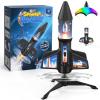 ZeroPhear Rocket Launcher for Kids, 200 ft Auto Launching Spinner Rocket Toy with LED and Safety Parachute, 2-Altitude Launch, USB Rechargeable, Outdoor Toys Gift for Boys Ages 8-13 (Orange) view 1