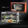 1:64 Scale Premium Three-Tier Car Model Display Case with Lighting Ideal for Hot Wheels, Tomica, and Mini GT die-cast Cars Holds up to 31 Vehicles view 2
