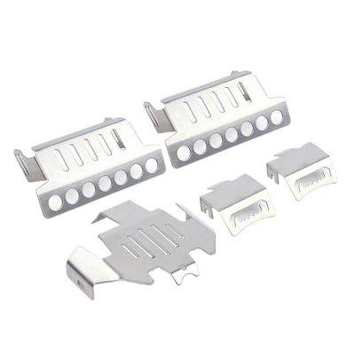 Stainless Steel Axle Protector Chassis Armor Plate for 1/10 RC Crawler Replacement Part