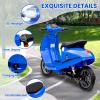 Kids Motorcycle, 24V Kids Electric Moped Scooter with Seat - LED Light Ride On Motorcycle for 8-14 Years Old Big Kids, Waterproof & 350W Motor view 2