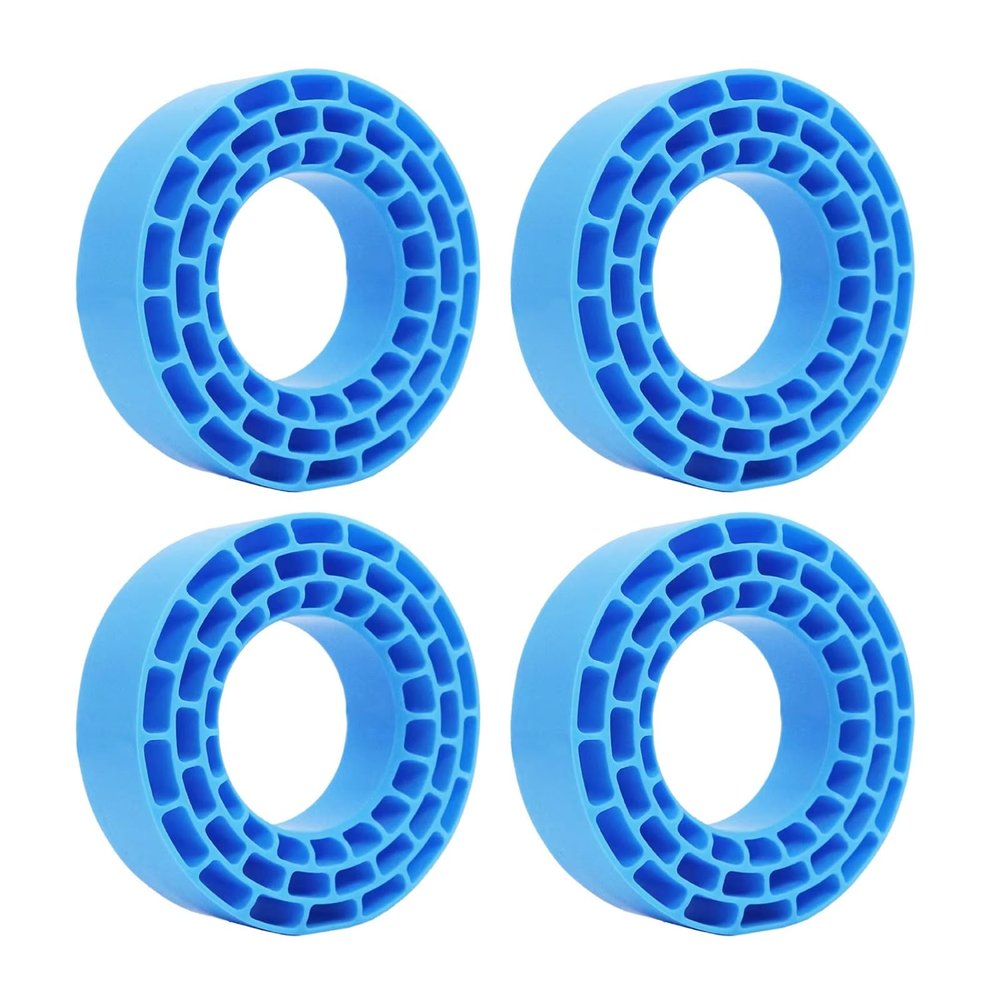For 95-97mm 1.55" Waterproof Silicone Rubber Tire Insert Foam RC Car Upgrade Replacement Modification Part RC Car Toys Parts(Blue)