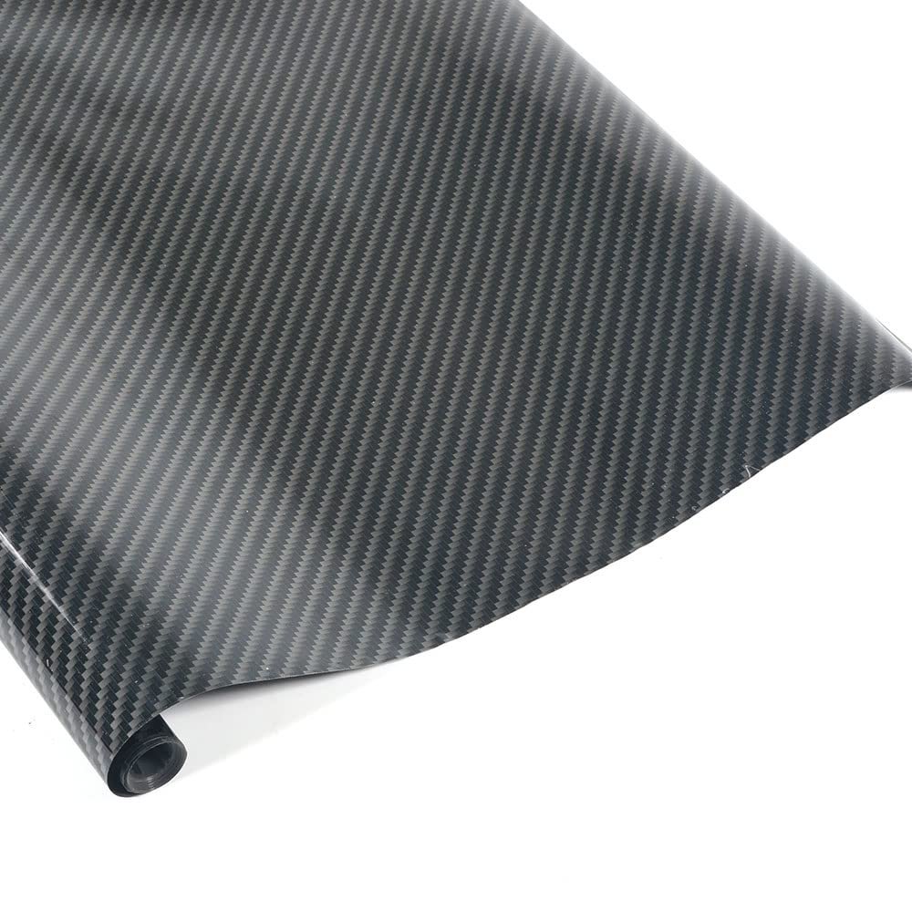 AEORCACC RC Aircraft Heat Shrink Covering Film, Balsawood Airplane Model Adhesive Film, Multiple Colors Available, 5 Meters per Roll (Twill Carbon)