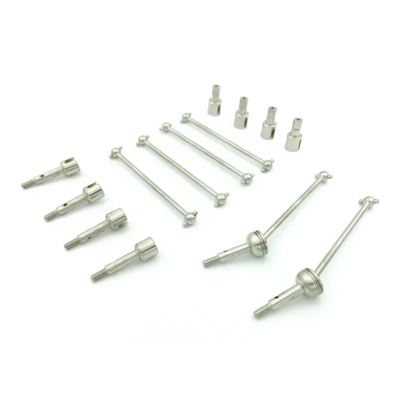 RC Cars Models For Wltoys 144001 124019 124018 Metal CVD Drive Shaft Wheel Axle Differential Cup RC Car Parts And Accessories Upgrades Replacements Repairs(Silver)