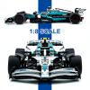 AOUHMN W15 F1 Race Car Model Kit, Building Set for Adults, 1:8 Scale Collectible Racing Car with Realistic Features, Home Display Dcor, Great Birthdays Gift for F1 Fans, (1912PCS, A-MK6021) view 3