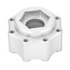 4pcs 17mm Hex Adapter, Professional Aluminum Alloy RC Hex Combiner for 3.8 Inch Tires, Fine Machined Lightweight Coupler for RC Car Wheels and Accessories (Silver) view 3