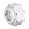 4pcs 17mm Hex Adapter, Professional Aluminum Alloy RC Hex Combiner for 3.8 Inch Tires, Fine Machined Lightweight Coupler for RC Car Wheels and Accessories (Silver) view 4