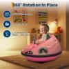 12V Electric Bumper Car for Kids with Remote Control, 360 Spinning Ride-On Vehicle, Kids Bumper Car with LED Lights, Soft Anti-Collision Bumper, Safety Belt & MusicPerfect Fun Gift for Toddlers view 2